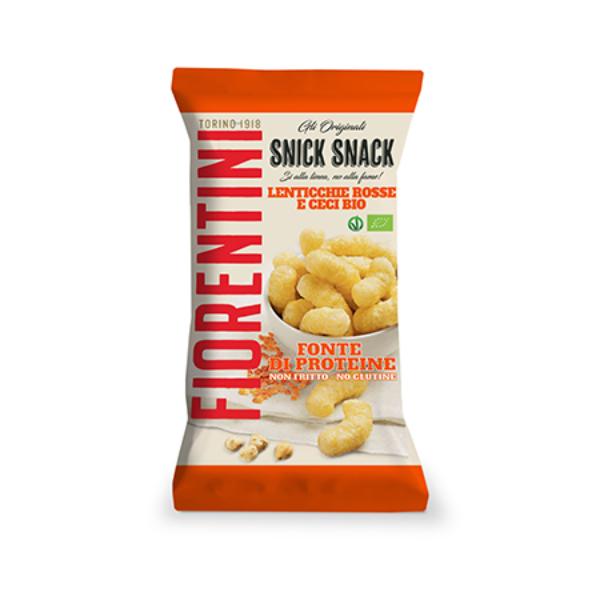 SNACK LENTEJA ROJA Y GARBANZO BIO 45GR  (FIORENTINI)