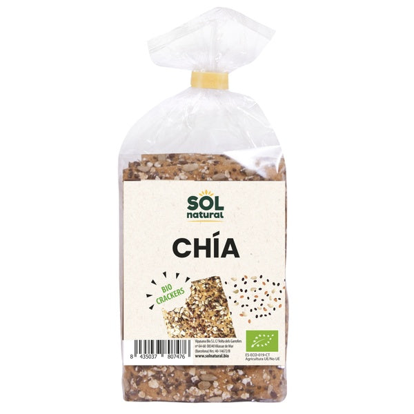 CRACKER C/SEMILLAS CHIA BIO 200G. (SOL)