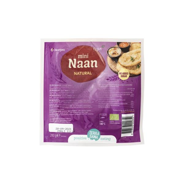 PAN MINI NAAN NATURAL BIO 4 UD 280GR (TERRASANA)