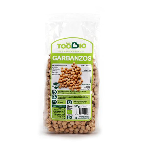 GARBANZOS SIN GLUTEN BIO 500G (TOO BIO)