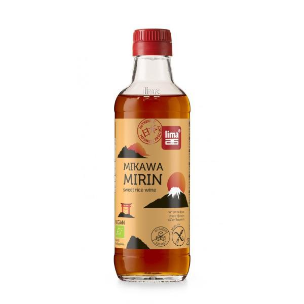 VINO ARROZ MIRIN MIKAWA BIO 250ML (LIMA)