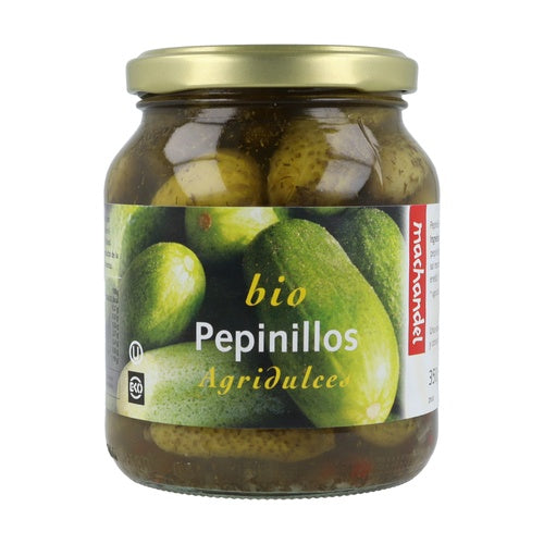 PEPINILLOS AGRIDULCES BIO TARRO 350GR (MACHANDEL)