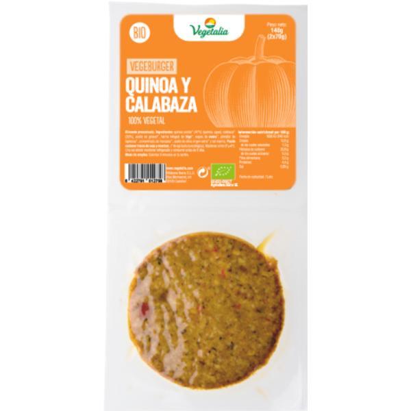 VEGEBURGER QUINOA Y CALABAZA BIO 2X70G (VEGETALIA)