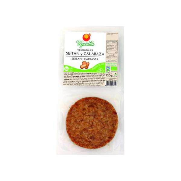 VEGEBURGER SEITAN CALABAZA BIO 4UD 320GR (VEGETALIA)