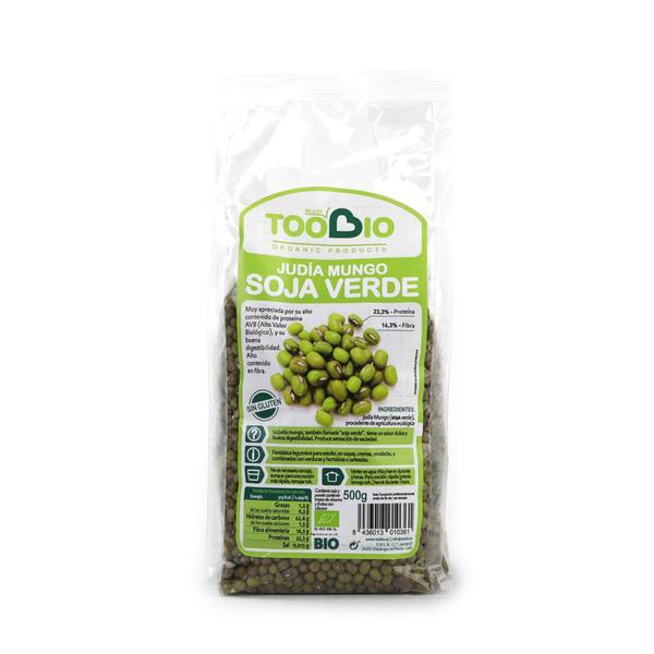 JUDIA MUNGO (SOJA VERDE) SIN GLUTEN BIO 500GR (TOO BIO)