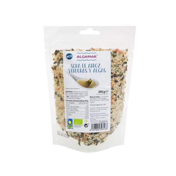 SOPA ARROZ VERD.ALGAS BIO 250G (ALGAM)