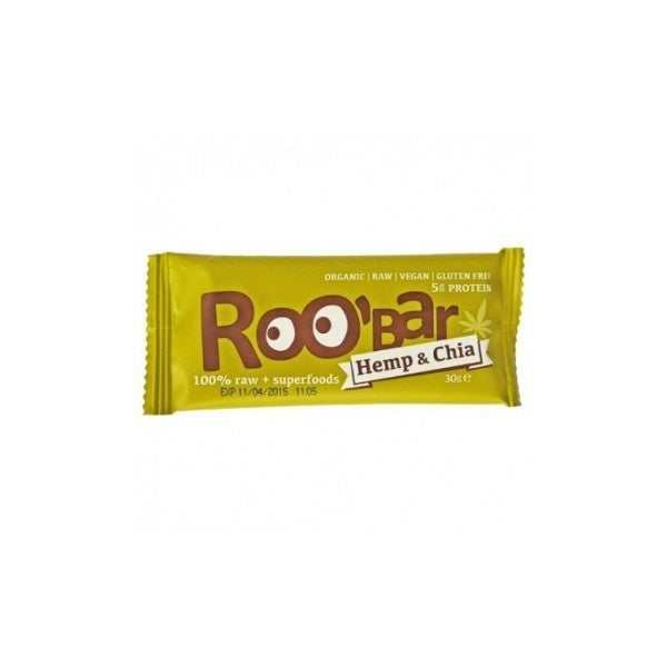 BARRITA ROO BAR CHIA CAÑAMO BIO 30G