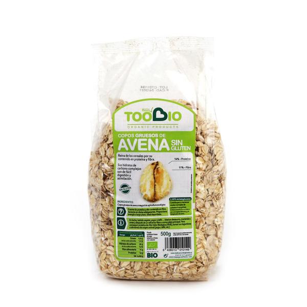 COPOS AVENA GRUESO SIN GLUTEN INTEGRAL BIO 500GR (TOO BIO)