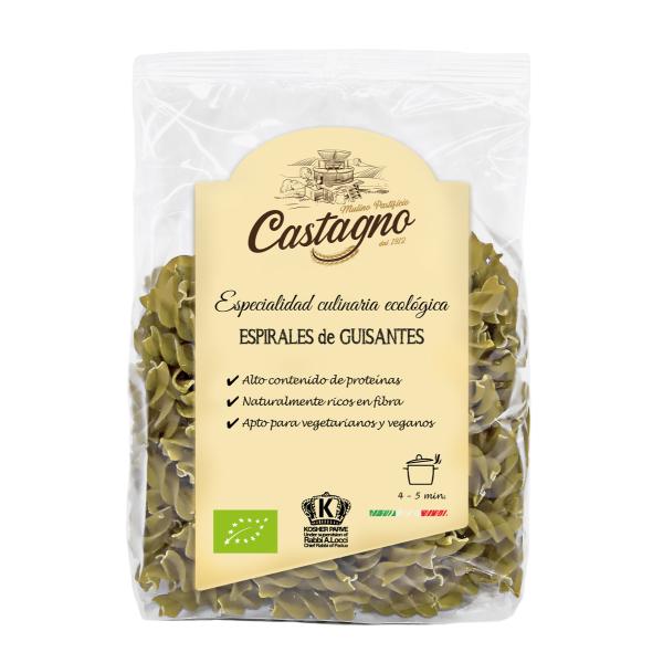 ESPIRALES 100% GUISANTE VERDE BIO 250GR (CASTAGNO)