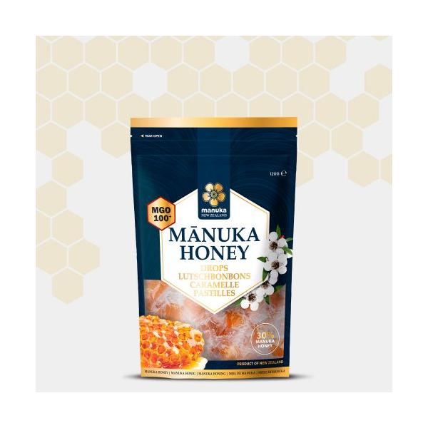 CARAMELOS MIEL MANUKA MGO 100+ 120G (M.N.Z.)