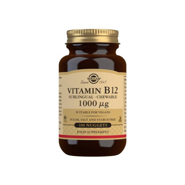 VITAMINA B12 1000 MCG 100 COMPRIMIDOS MASTICABLES (SOLGAR)