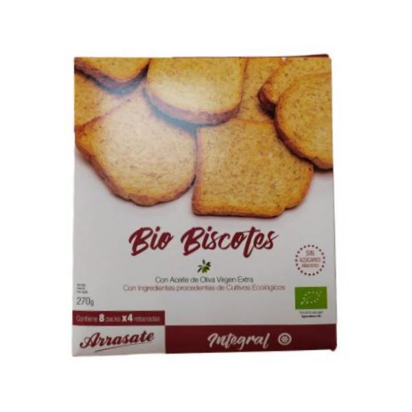 BISCOTES INTEGRALES BIO 270GR (ARRASATE)