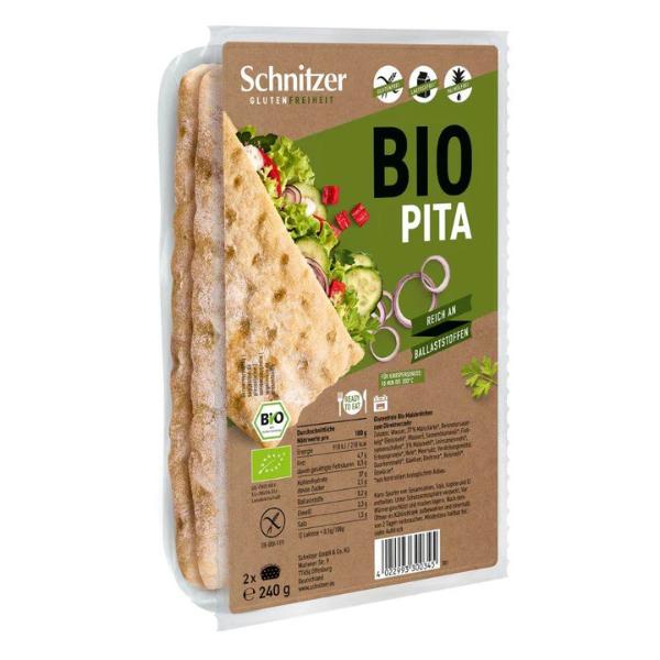PAN DE PITA SIN GLUTEN BIO 240G (SCHNITZER)