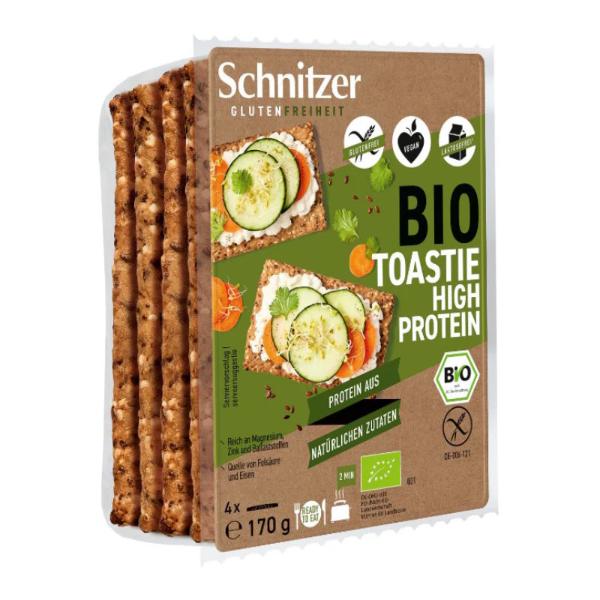 TOSTADAS HIGH PROTEIN SIN GLUTEN BIO 170G (SCHNITZER)