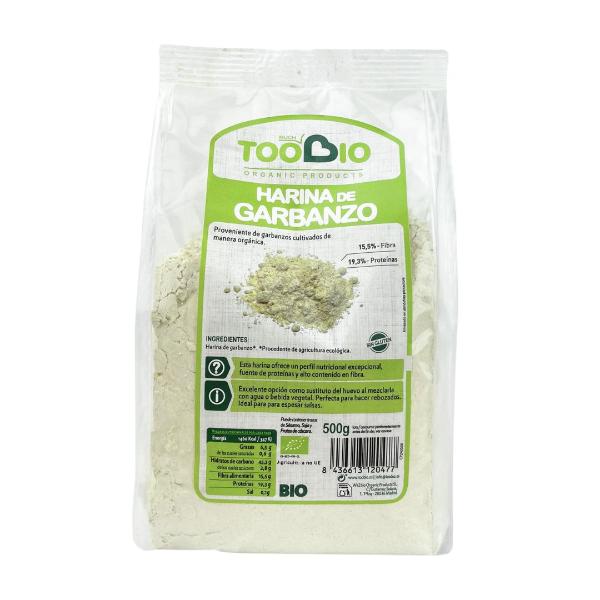 HARINA DE GARBANZO SIN GLUTEN BIO 500GR (TOO BIO)