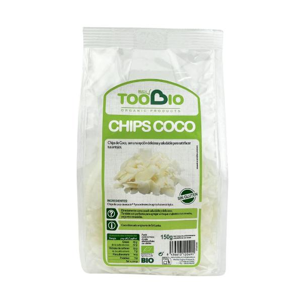 CHIPS DE COCO SIN GLUTEN BIO 150GR (TOO BIO)