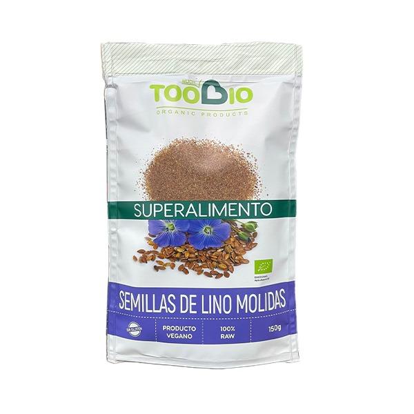 SEMILLA LINO MOLIDO RAW BIO 150GR SIN GLUTEN (TOO BIO)