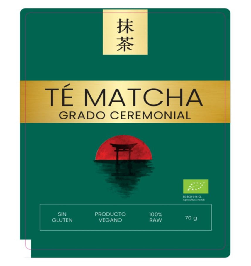 TE MATCHA GRADO CEREMONIAL RAW BIO 70G SIN GLUTEN VEGAN (TOO BIO)