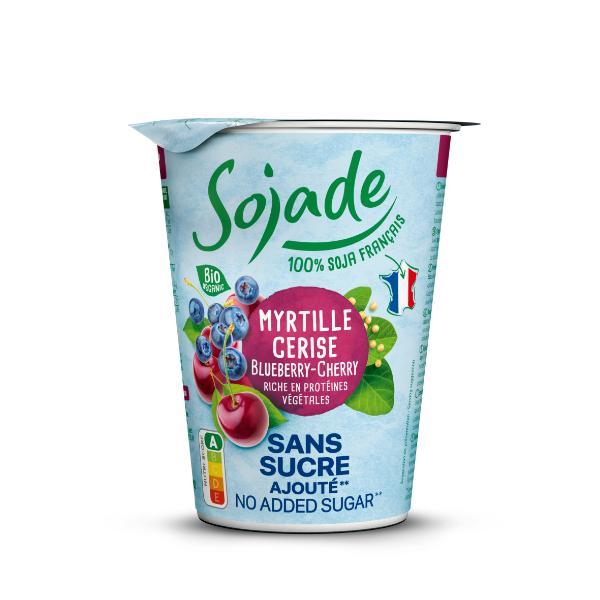 YOGUR SOJA ARANDANO CEREZA SIN AZUCAR BIO 400G (SOJADE)