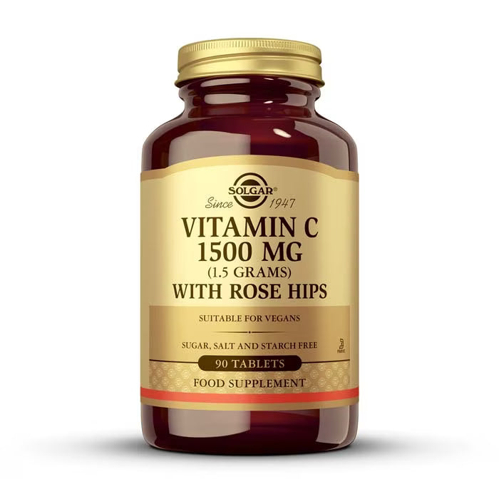 VITAMINA C 1500MG ESCARAMUJO 90 COMPRIMIDOS (SOLGAR)