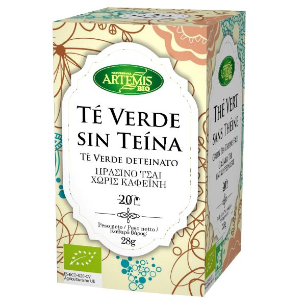 INFUSION TE VERDE SIN TEINA BIO 28GR 20 BOLSAS (ARTEMIS)