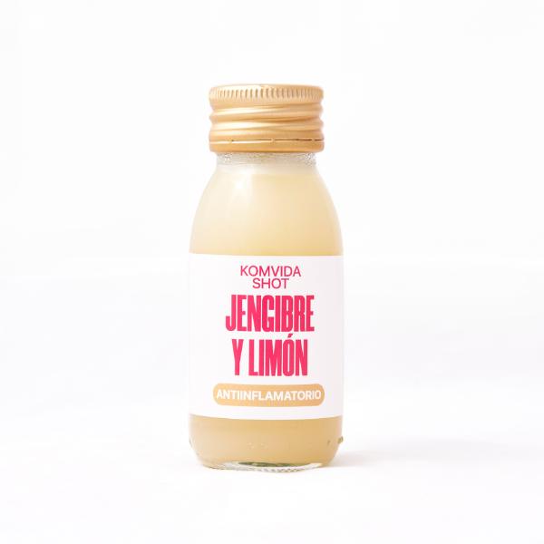 KOMVIDA SHOT KOMBUCHA JENGIBRE LIMON 60ML