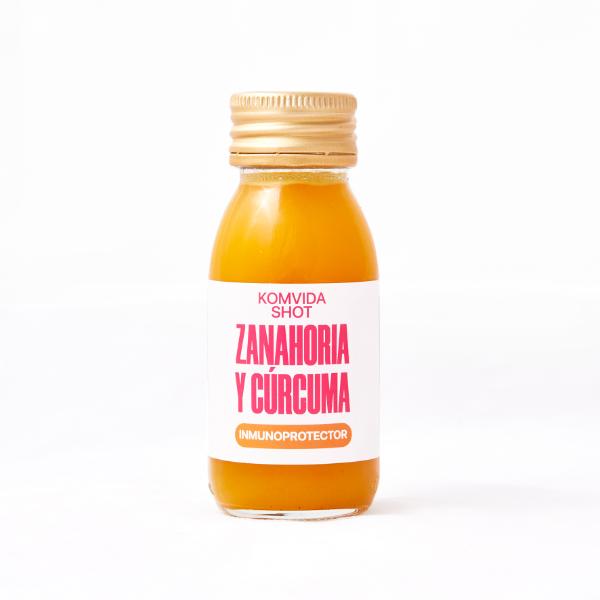 KOMVIDA SHOT KOMBUCHA ZANAHORIA CURCUMA 60ML