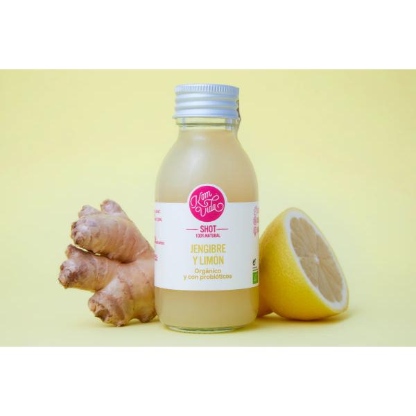 KOMVIDA SHOT KOMBUCHA JENGIBRE LIMON 100ML