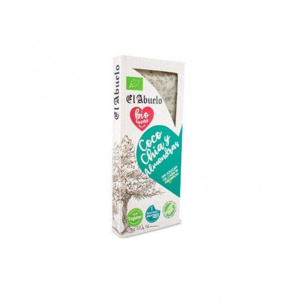 TURRON COCO-CHIA BIO SIN AZUCAR SIN GLUTEN 200GR (EL ABUELO)