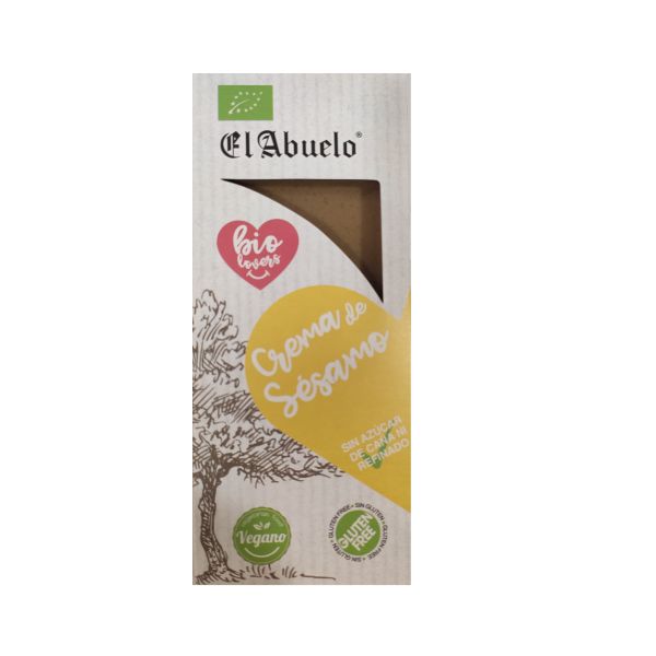 TURRON CREMA SESAMO BIO SIN AZUCAR SIN GLUTEN 200GR (EL ABUELO)