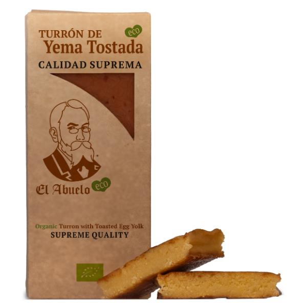 TURRON YEMA TOSTADA BIO SIN GLUTEN 200GR (EL ABUELO)