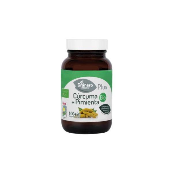 CURCUMA+PIMIENTA BIO 100+20 CAP. 440MG.