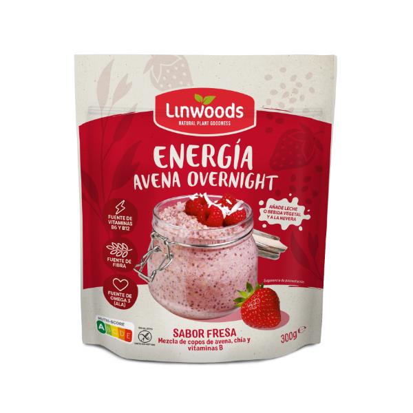 AVENA OVERNIGHT ENERGIA FRESA 300GR (LINWOODS)