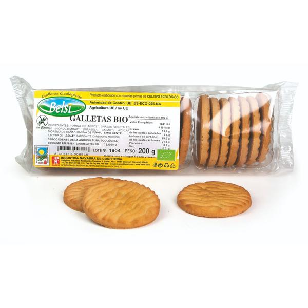 GALLETAS MARIA BIO SIN GLUTEN, HUEVO NI LECHE 200G (BELSI)