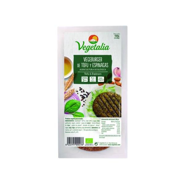 VEGEBURGER ESPINACAS Y TOFU BIO 160 GR (VEGETALIA)