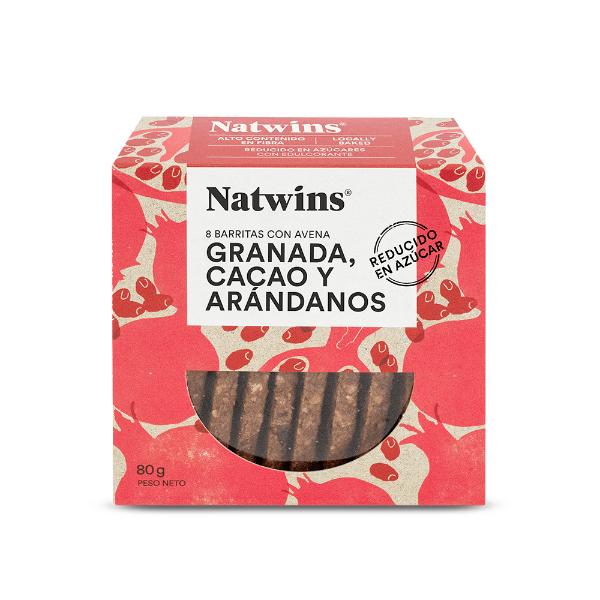 GALLETA AVENA GRANADA CACAO ARANDANOS 80G AZUCAR REDUCIDO (NATWINS)