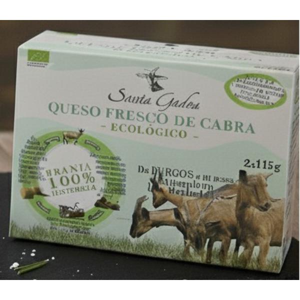 QUESO FRESCO BURGOS CABRA BIO 2X115G  (SANTA GADEA)