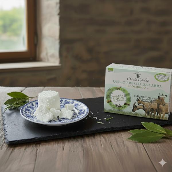 QUESO FRESCO BURGOS CABRA BIO 2X115G  (SANTA GADEA)