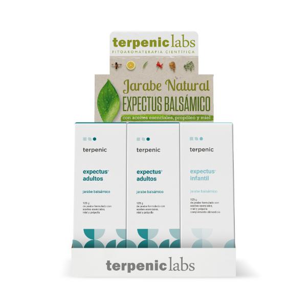 EXPOSITOR EXPECTUS 125ml, 6xADULTO+3xINFANTIL (TERPENIC)