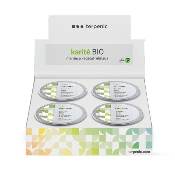 EXPOSITOR MANTECA KARITE VIRGEN BIO 100ML 9UDS (TERPENIC)
