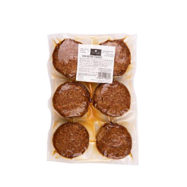 GRANEL VEGEBURGER SEITAN QUESO BIO 1,44 KG (80gx18u) VEGETALIA