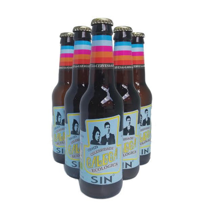 CERVEZA ECOLOGICA RUBIA SIN ALCOHOL 33CL (GALEGA)