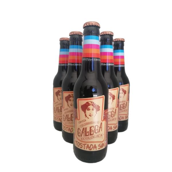 CERVEZA ECOLOGICA TOSTADA SIN ALCOHOL 33CL (GALEGA)