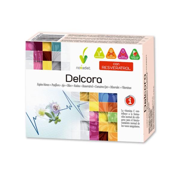DELCORA CON RESVERATROL 60 CAPSULAS VEGETALES 30GR (NOVADIET)