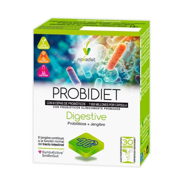 PROBIDIET DIGESTIVE 30 CAPS GASTRORRESISTENTES 15GR (NOVADIET)
