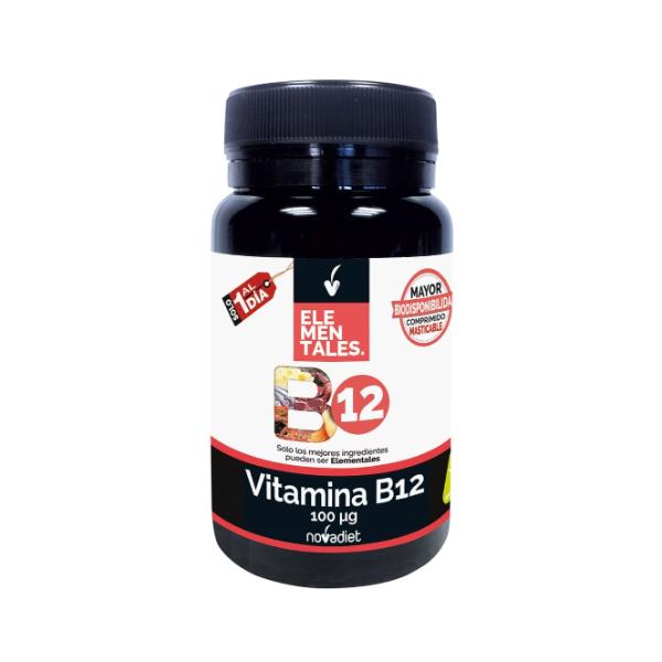 VITAMINA B12 100MCG  120 COMPRIMIDOS MASTICABLES 19GR (NOVADIET)