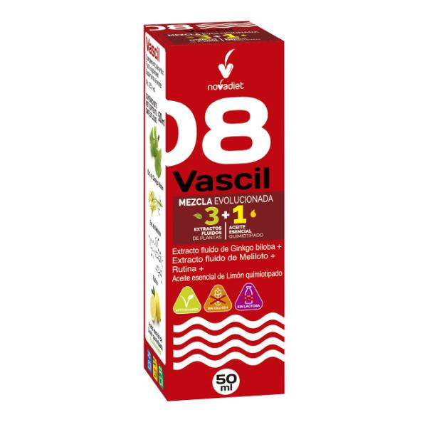 VASCIL (MEZCLA 3 EXTRACTOS) + ACEITE ESENCIAL LIMON 50ML (NOVADIET)