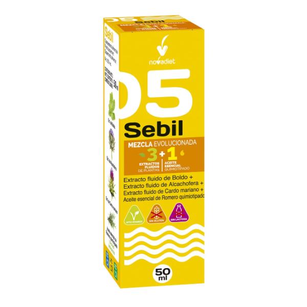 SEBIL (MEZCLA 3 EXTRACTOS) + ACEITE ESENCIAL ROMERO 50ML (NOVADIET)