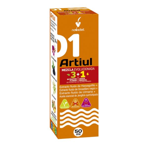 ARTIUL (MEZCLA 3 EXTRACTOS) + ACEITE ESENCIAL JENGIBRE 50ML (NOVADIET)