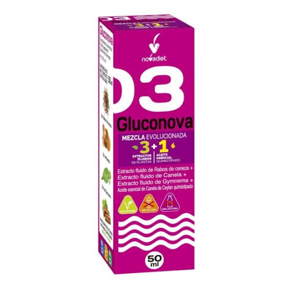 GLUCONOVA (MEZCLA 3 EXTRACTOS)+ACEITE ESENCIAL CANELA 50ML (NOVADIET)